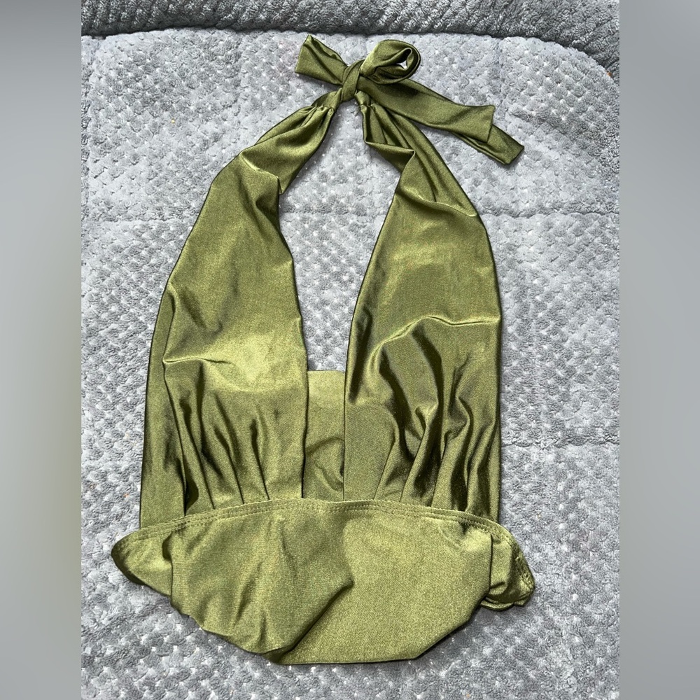 ARMY GREEN ONE PIECE BATHING SUIT